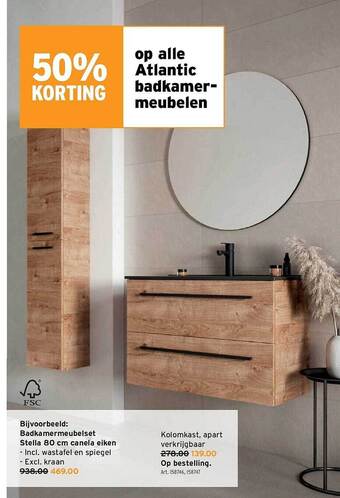 GAMMA Atlantic badkamermeubelen aanbieding