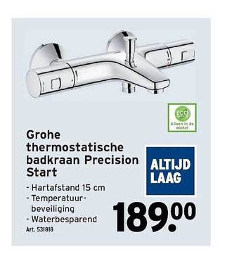 GAMMA Grohe thermostatische badkraan precision start aanbieding