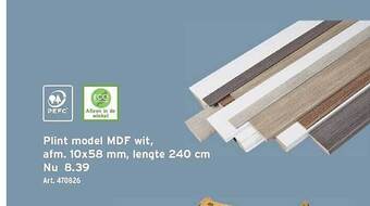GAMMA Plint model mdf wit aanbieding