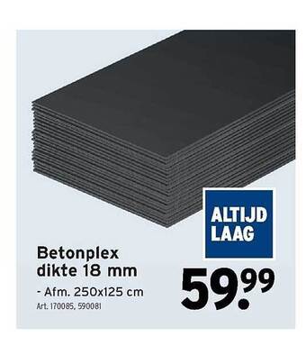 GAMMA Betonplex dikte 18 mm aanbieding