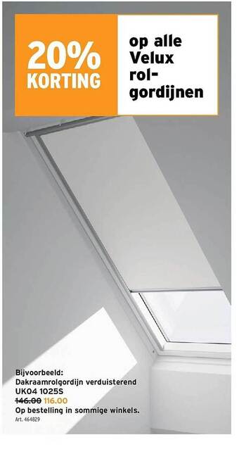 GAMMA Velux rolgordijnen aanbieding