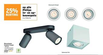 GAMMA Philips in en opbouwspots aanbieding