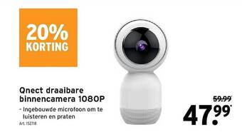 GAMMA Qnect draaibare binnencamera 1080p aanbieding