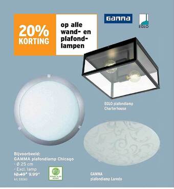 GAMMA Wand en plafondlampen aanbieding