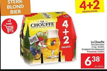 Intermarché La chouffe sterk blond bier aanbieding
