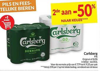 Intermarché Carlsberg pils aanbieding