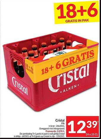 Intermarché Cristal pils aanbieding