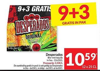 Intermarché Desperados bier met tequila aanbieding