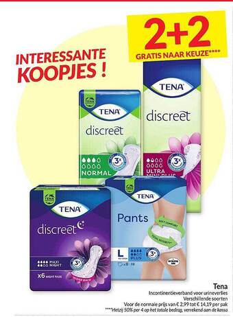 Tena incontinentieverband voor urineverlies