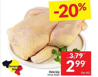 Intermarché Hele kip aanbieding