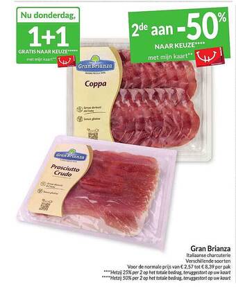 Intermarché Gran brianza italiaanse charcuterie aanbieding