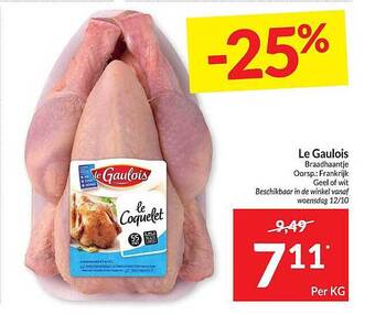 Intermarché Le gaulois braadhaantje aanbieding