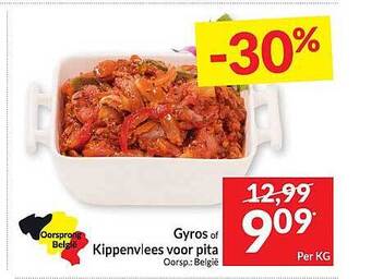 Intermarché Gyros of kippenvlees voor pita aanbieding