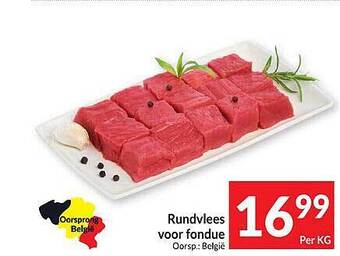 Intermarché Rundvlees voor fondue aanbieding