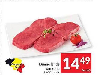 Intermarché Dunne lende van rund aanbieding
