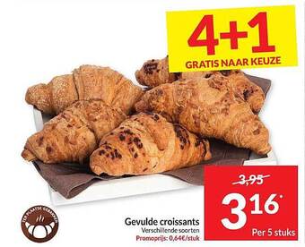Intermarché Gevulde croissants aanbieding