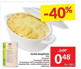 Gratin dauphinois peka gourmand