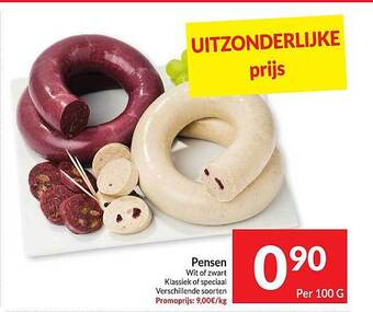Intermarché Pensen wit of zwart aanbieding