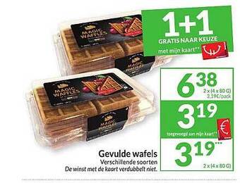 Intermarché Gevulde wafels aanbieding
