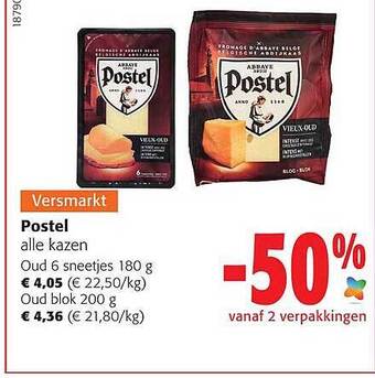 Colruyt Postel kazen aanbieding
