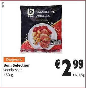 Colruyt Boni selection veenbessen aanbieding