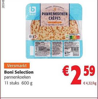 Colruyt Boni selection pannenkoeken aanbieding