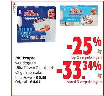 Colruyt Mr propre wondergum aanbieding