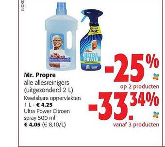 Colruyt Mr propre allesreinigers aanbieding