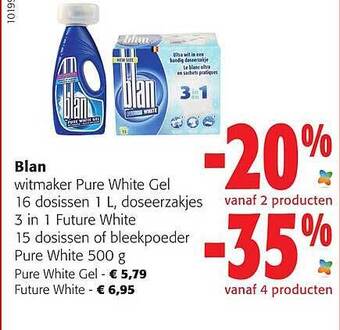 Colruyt Blan witmaker pure white gel aanbieding
