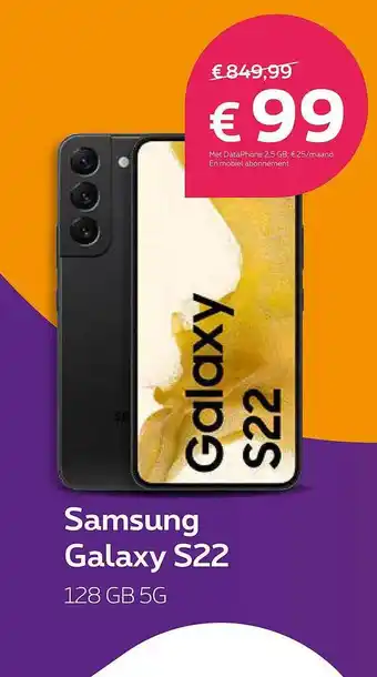 Proximus Samsung galaxy s22 128 gb 5g aanbieding