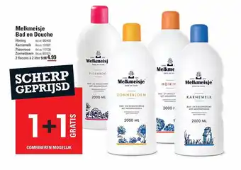 Melkmeisje bad en douche 1+1 gratis