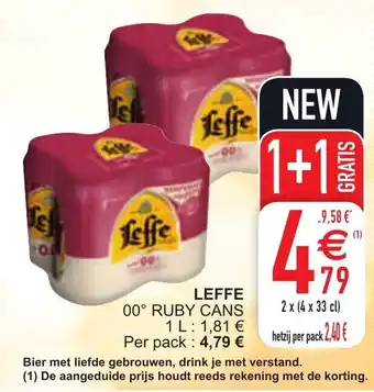 Cora Leffe Ruby Cans aanbieding