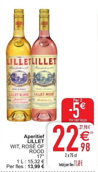 Cora Aperitief Lillet aanbieding