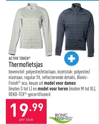 ALDI Active Touch Thermofietsjas per stuk aanbieding