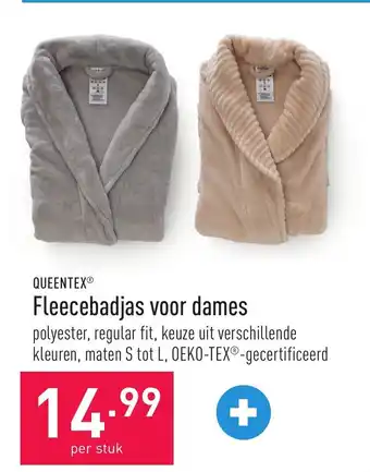 Queentex Fleecebadjas voor dames per stuk