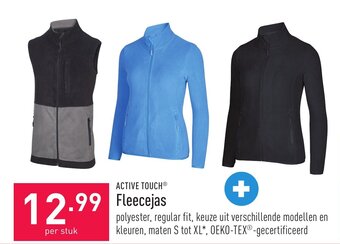 ALDI Active Touch Fleecejas per stuk aanbieding