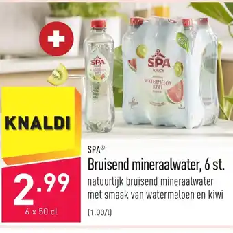 ALDI SPA Bruisend mineraalwater, 6 st. 6x50 cl aanbieding