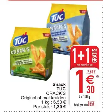 Cora Tuc Snack aanbieding