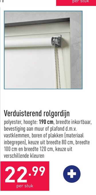 ALDI Verduisterend rolgordijn aanbieding