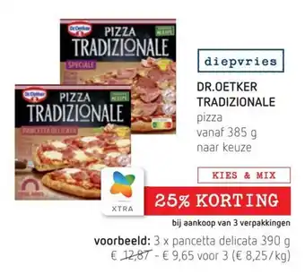 Spar Colruyt Dr. Oetker Tradizionale pizza aanbieding