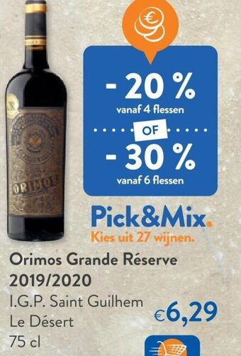 Orimos Grande Reserve 2019/2020 I.G.P. Saint Guilhem Le Desert 75cl