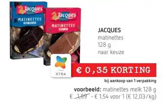 Spar Colruyt Jacques matinettes 128g naar keuze aanbieding
