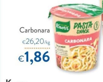 OKay Knorr Pasta Snack Carbonara 71g aanbieding