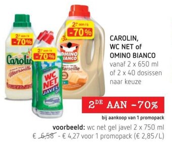 Spar Colruyt Carolin, WC Net of Omino Bianco aanbieding