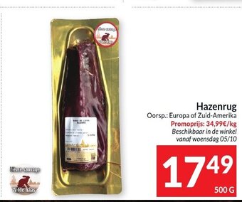 Hazenrug 500g