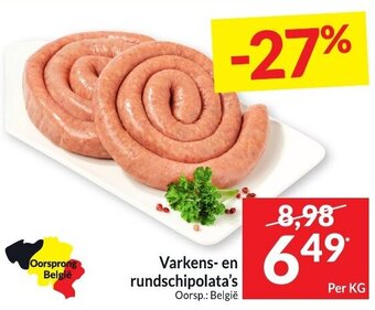 Intermarché Varkens- en Rundschipolata's aanbieding