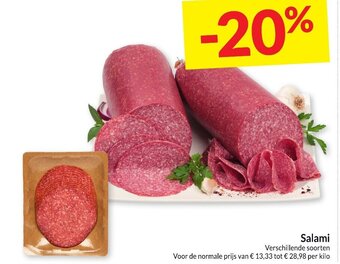 Intermarché Salami Verschillende Soorten aanbieding