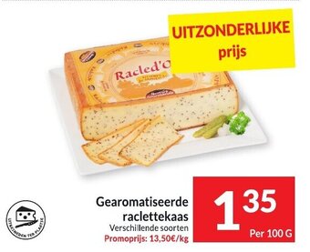Gearomatiseerde Raclettekaas Verschillende Soorten 100g