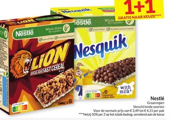 Intermarché Nestle Graanrepen Verschillende Soorten aanbieding