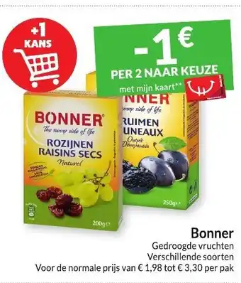 Intermarché Bonner Gedroogde Vruchten Verschillende Soorten aanbieding